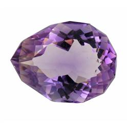 31.95ct Pear Cut Light Violet Amethyst Uruquay Appraisal Estimate $6390 (GEM-14276)
