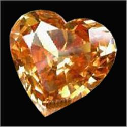 11ct Champagne Heart Cut Lab Diamond (GEM-21978)
