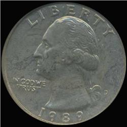 1989D Washington 25c Quarter Coin Graded GEM (COI-6900)