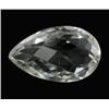 27.37ct Ultimate Flawless Quartz Crystal Gem Pear Checker Cut (GEM-21614)