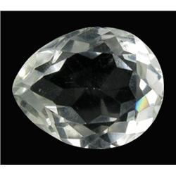 24.12ct Ultimate Flawless Quartz Crystal Gem Pear Cut (GEM-21616)