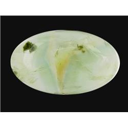22.47ct Fine Prehnite Gem Oval Cabochon Cut (GEM-20701)