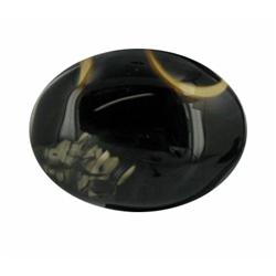 29.38ct Shining Black Onyx Cabochon Gem (GEM-20719)