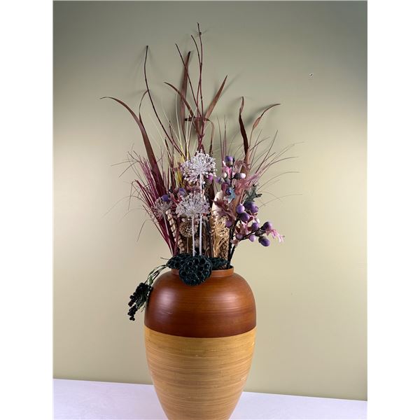 Naturally Home Vase with Floral Decoration