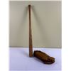 Image 1 : Vintage Kids Baseball Bat and Glove