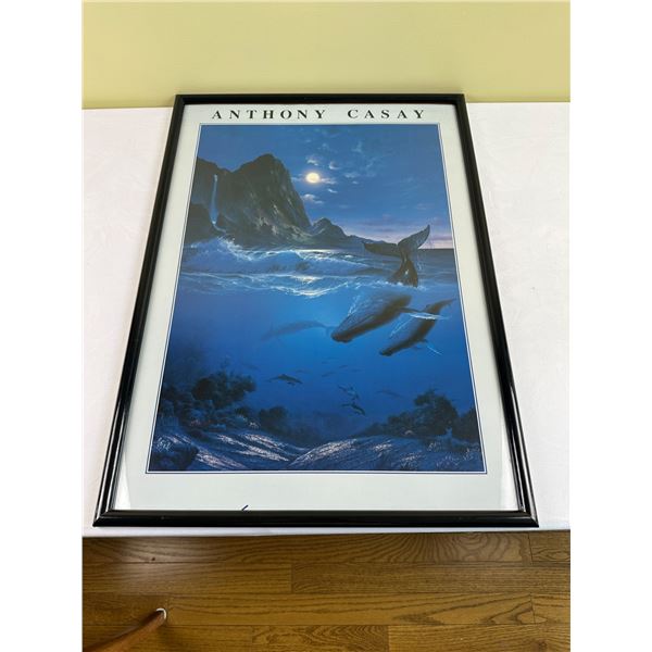 Anthony Casay Print of 'Humpbacks in a Seascape'