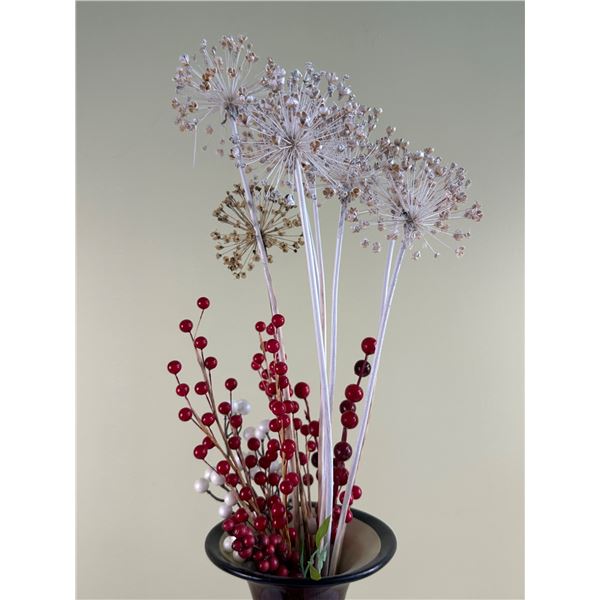 Vase with Artificial Flowers