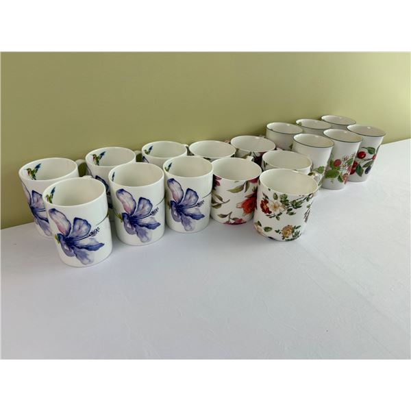 17 Floral Print Mugs