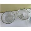Image 2 : Various Crystal Serving Bowls with Vase and Brown Tray