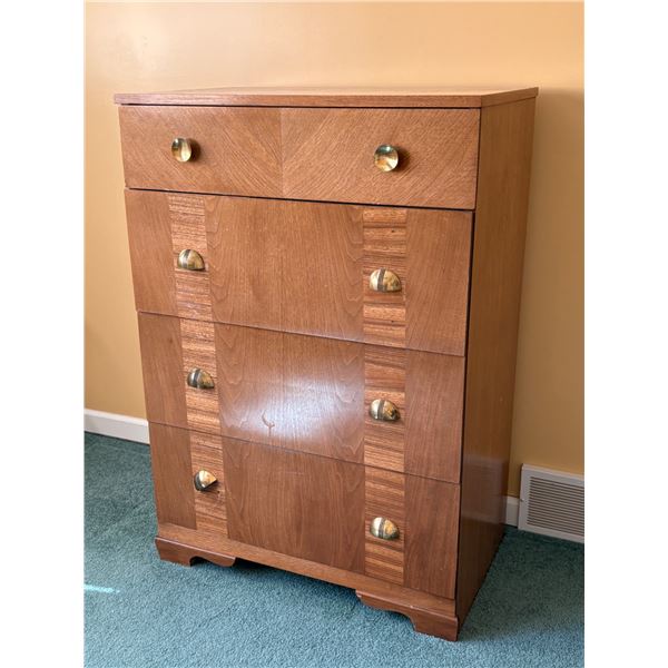 Walnut 4 Drawer Dresser