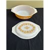 Image 3 : Vintage Pyrex Butterfly Gold Casserole Dish