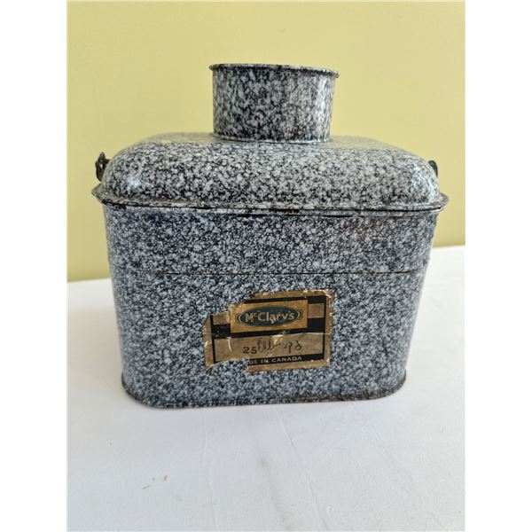 Vintage Graniteware Enamel Lunch Pail