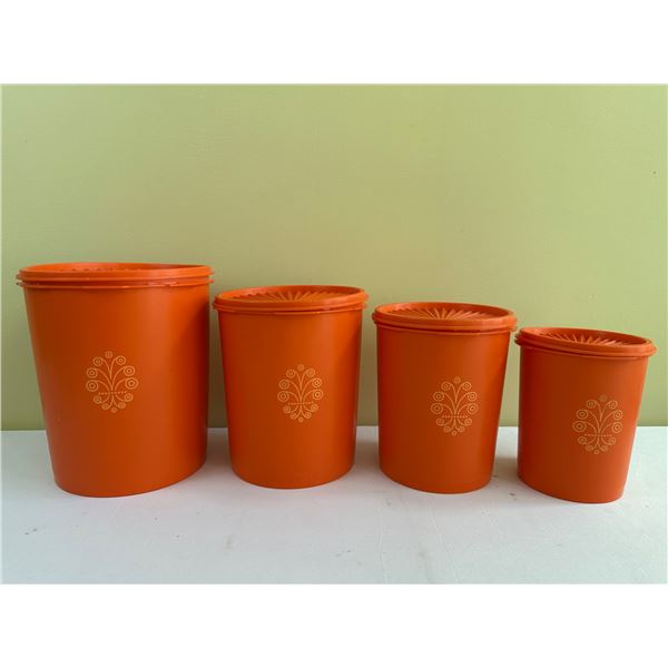 Vintage Tupperware Servalier Nesting Canister Set