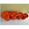 Image 3 : Vintage Tupperware Servalier Nesting Canister Set