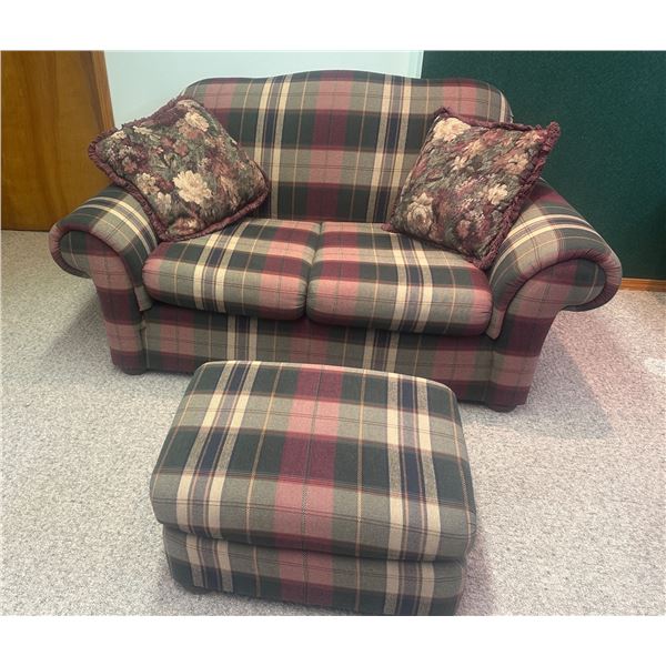 Love Seat with Ottoman