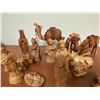 Image 4 : 14 Piece Handcarved Nativity Scene Figures