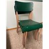 Image 3 : 4 Metal and Wood Stacking Chairs