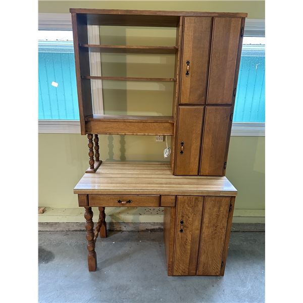 Desk with hutch bookcase