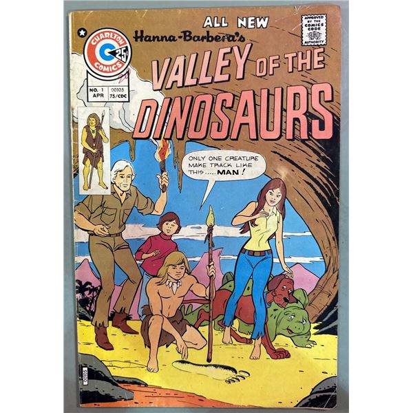 1975 Charlton Comics Hanna-Barbera's Valley of the Dinosaurs #1 Comic Book