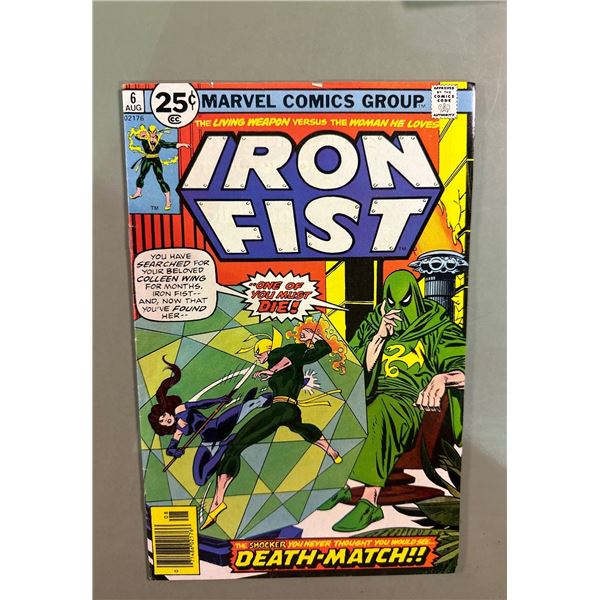 Iron Fist #6 (Marvel, 1976) Death-Match! The Living Weapon vs The Woman He Loves