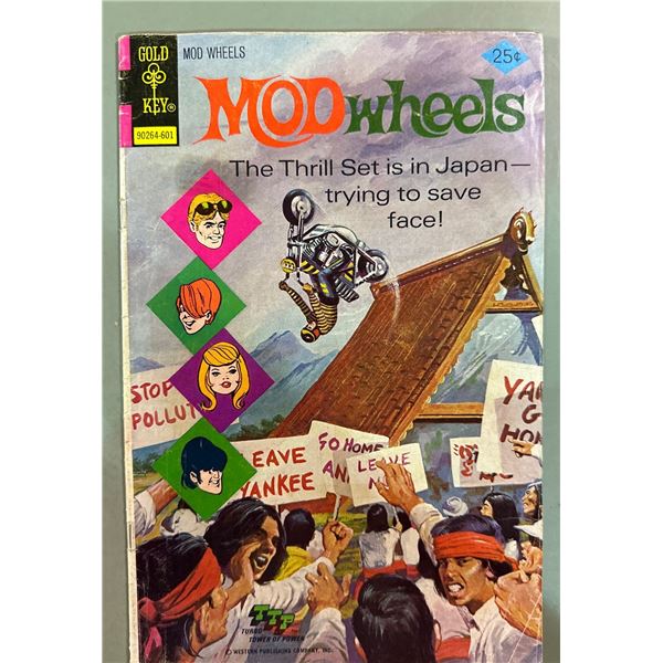 Mod Wheels #19 (Gold Key, 1976) The Thrill Set is in Japan Comic Book