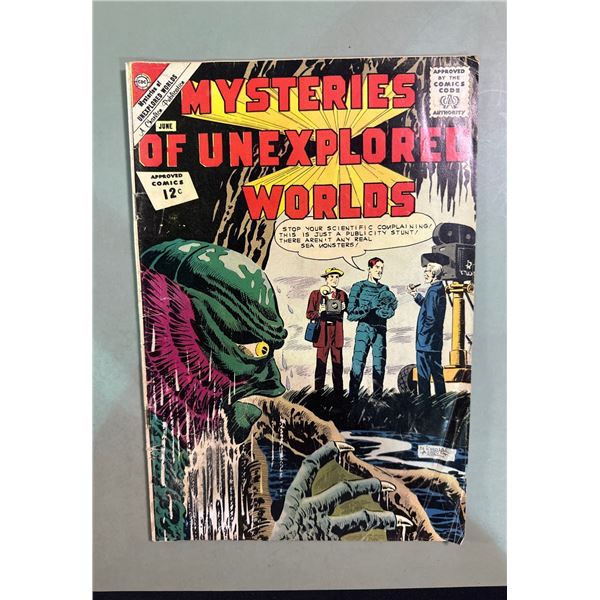 Mysteries of Unexplored Worlds #30 (Charlton, 1962) Sea Monster Cover