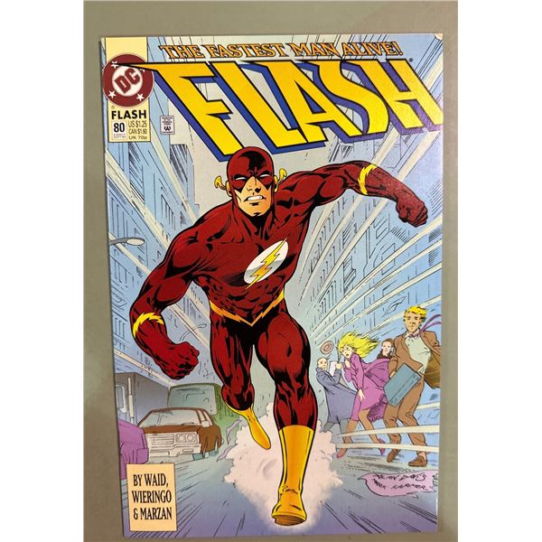 The Flash #80 (1993, DC) "The Fastest Man Alive!" Waid, Wieringo