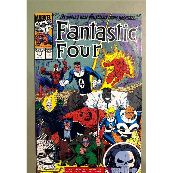 Fantastic Four #349 Marvel 2/91 Spider-Man Wolverine Hulk Ghost Rider