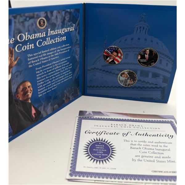 Obama Inaugural Coin Collection 3 Coin Set