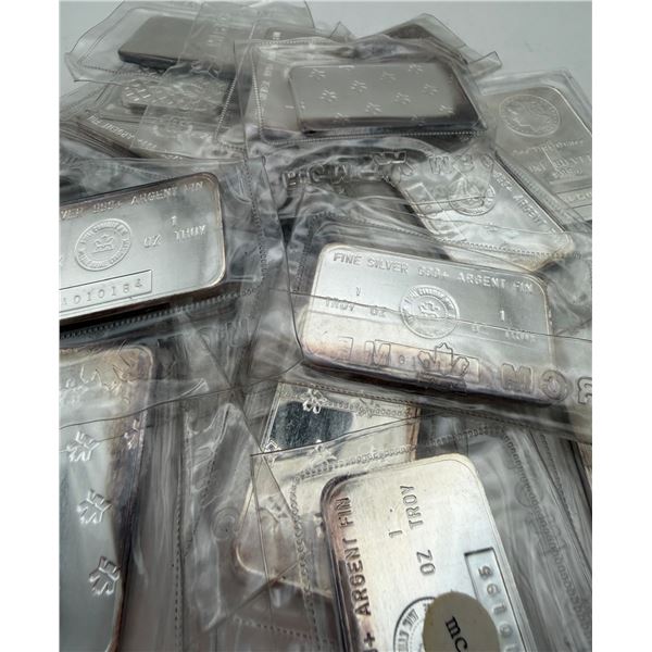 1 oz. Silver Bar .999 Fine Silver - Random Mints