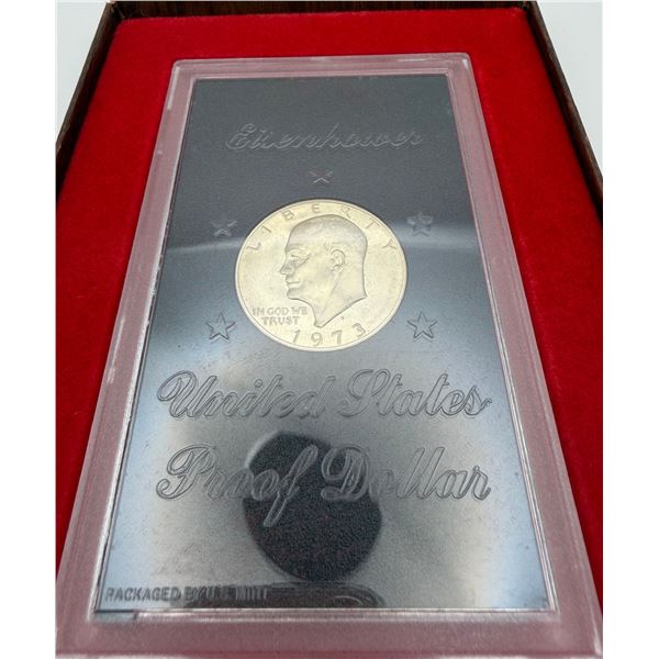 1973-S Eisenhower Dollar Brown Box