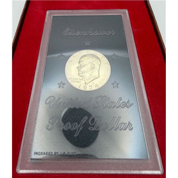 1974-S Eisenhower Dollar Brown Box