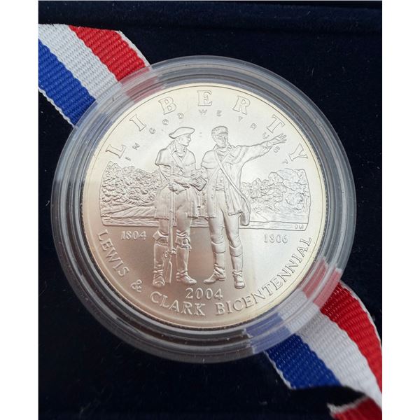 2004 Lewis & Clark Bicentenial Silver Dollar