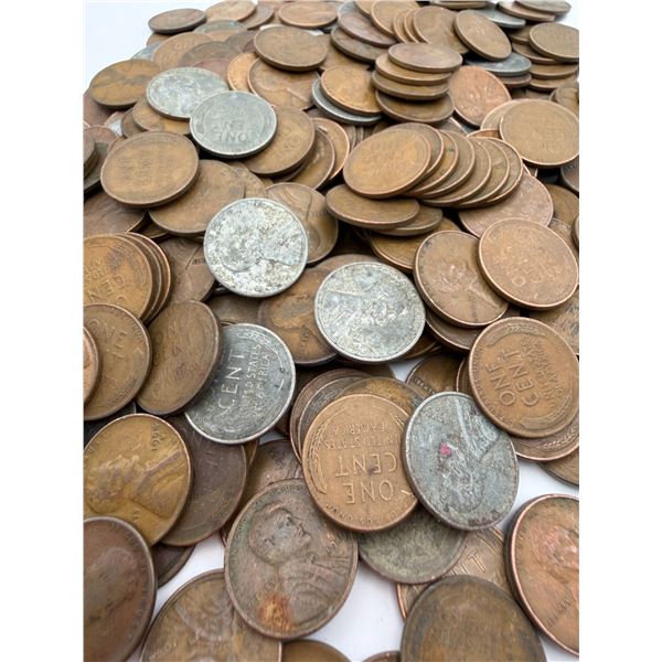 1 Lb. of Unsearched Wheat Cents From Cody Wyoming