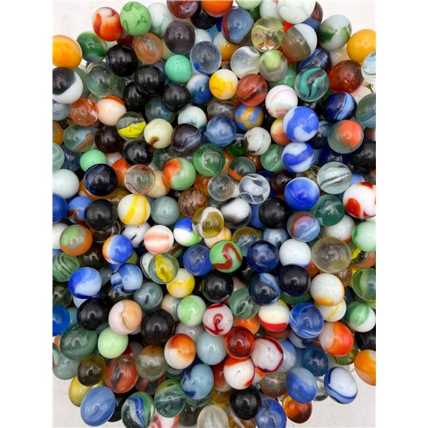 10 Total Vintage Playing Marbles - Assorted