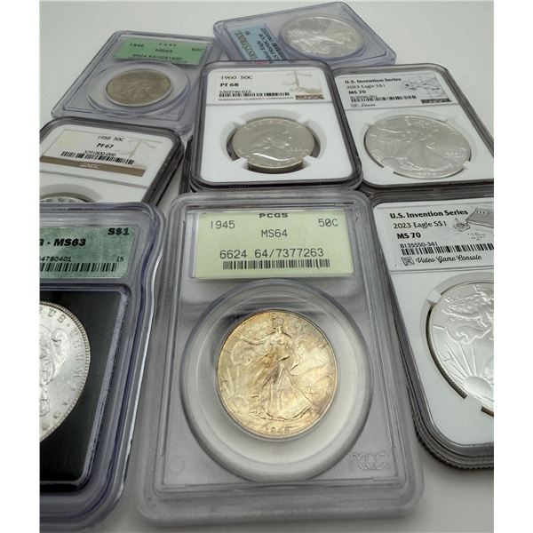 Mystery Certified Coin $50 or up. Great Mixture