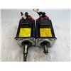 Image 1 : (2) Fanuc #A06B-0202-B605#S000 AC Servo Motors
