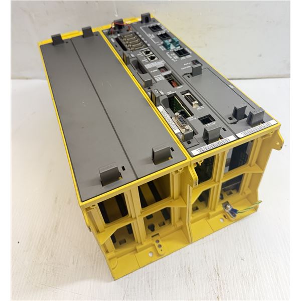 Fanuc #A05B-2500-C003 Rack w/ #A20B-8101-0100/02A, #A16B-3200-0600/09B & #A16B-2203-0910/06A Boards