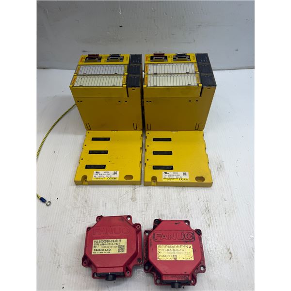 Lot of Fanuc Modules & (2) Fanuc Encoders #A860-2010-T341
