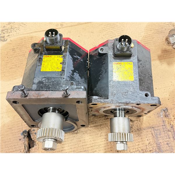 (2) Fanuc #A06B-0085-B003 AC Servo Motors