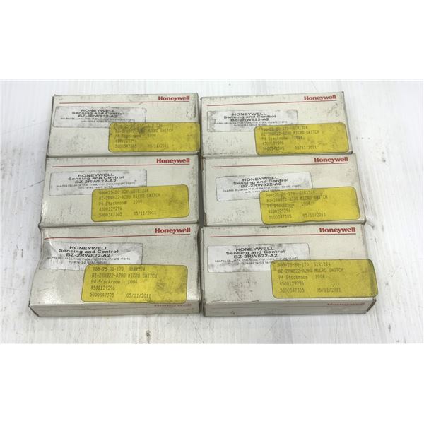 Lot of (6) Honeywell #BZ-2RW822-A2BG Microswitches