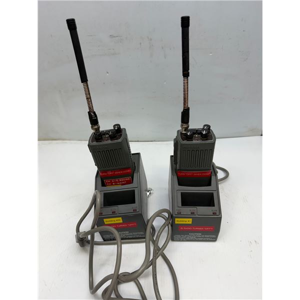 (2) Maxon # CS0510 VHF Transceivers w/Charging Bases