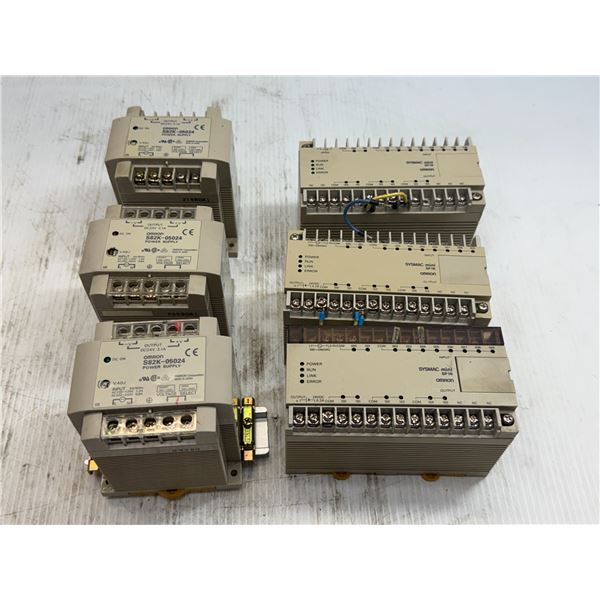 Lot of Omron Controllers & Power Supplies