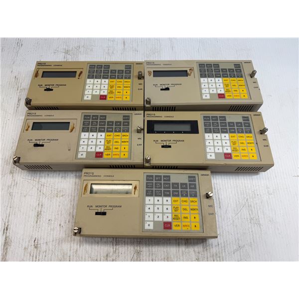 (5) Omron #C120-PRO15-E / 3G2A6-PRO15-E Programming Consoles