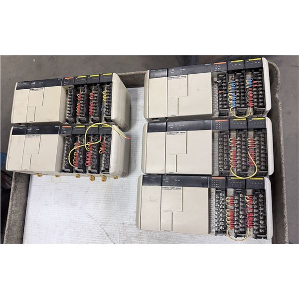 Lot of (5) Omron Racks