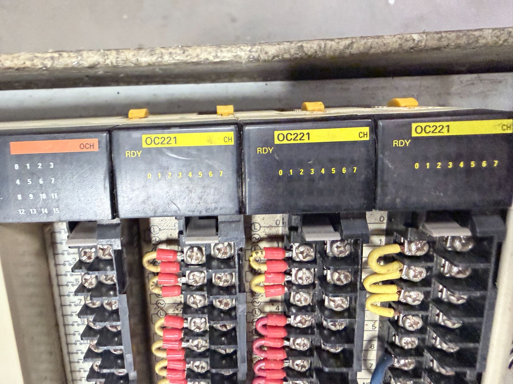 Omron Panel Rack Lot of (5) Omron Racks - BTM Industrial