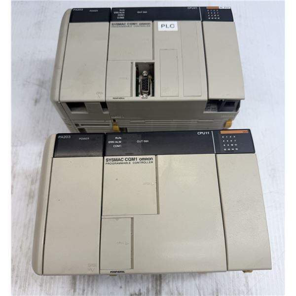 (2) Omron #CQM1-CPU11-E & CQM1-PA203