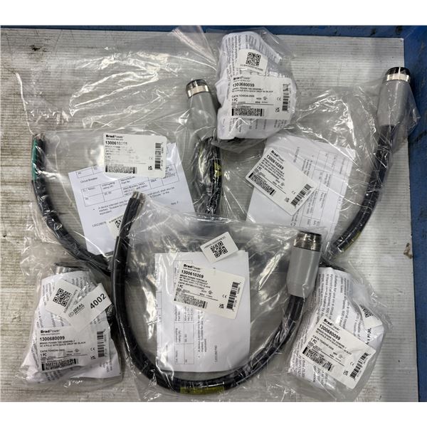 (3) Brad Power #1300610269 / 304T06K26M005A3 Cables w/#1300680099/TC40C40-200G Tee Assemblies
