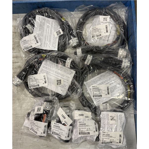 (4) Brad Power #1300640438/CC4030K17M020G Cables w/#1300680099/TC40C40-200G Tee Assemblies