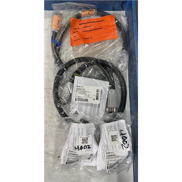 (2) Brad Power #1300621121/334T30K26M010A3 Cables w/#1300680099/TC40C40-200G Tee Assemblies